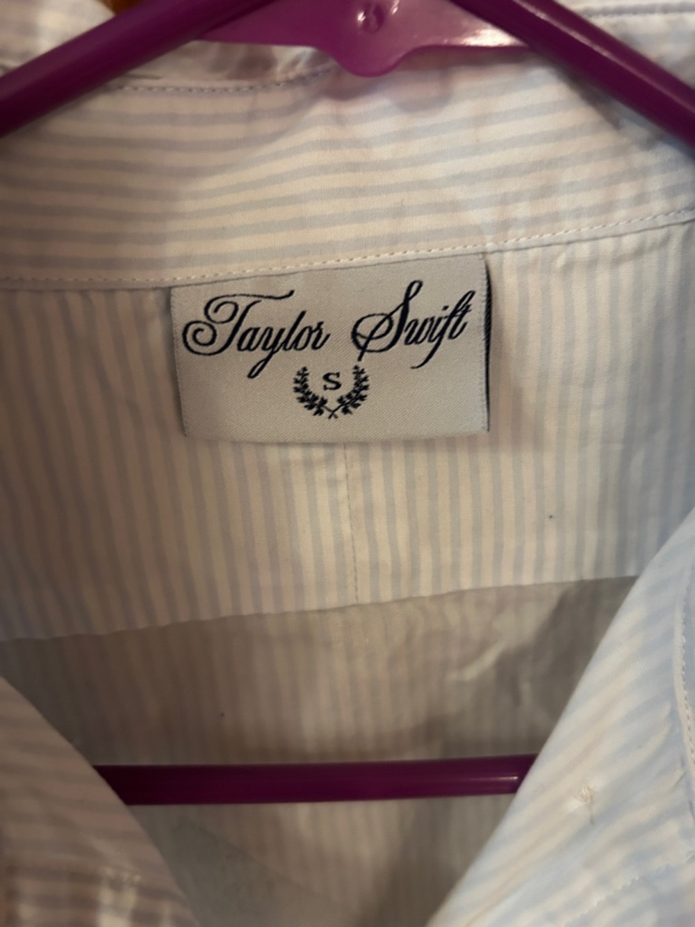 Taylor Swift 1989 Peplum Button Down Shirt, Summer 2025 Collection Size S View 2